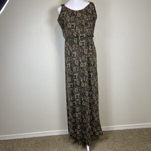 Naif Women's Maxi Dress Size M Floral Cottage Core Forrest Fairy Dark Romantic